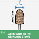 Dremel 3/8 In. Aluminum Oxide Grinding Stone Image 4